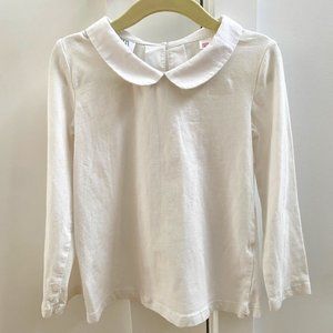 ZARA Girl tee-shirt with petal scalloped collar - size 3-4